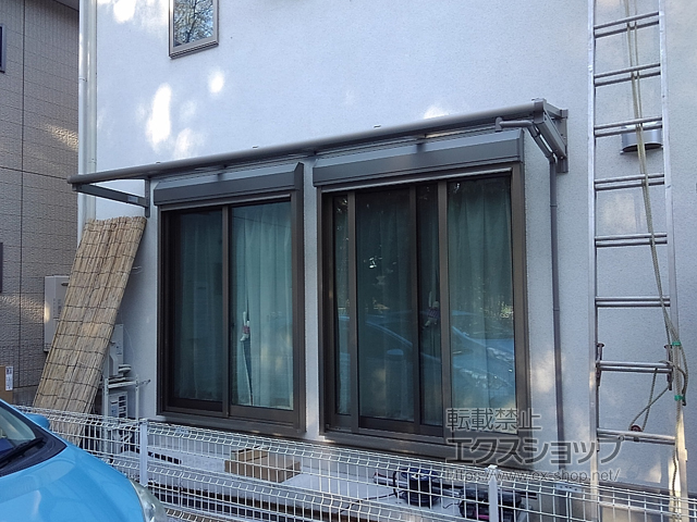 神奈川県相模原市ののバルコニー・ベランダ屋根 スピーネ F型 ルーフタイプ 単体 積雪〜20cm対応 施工例