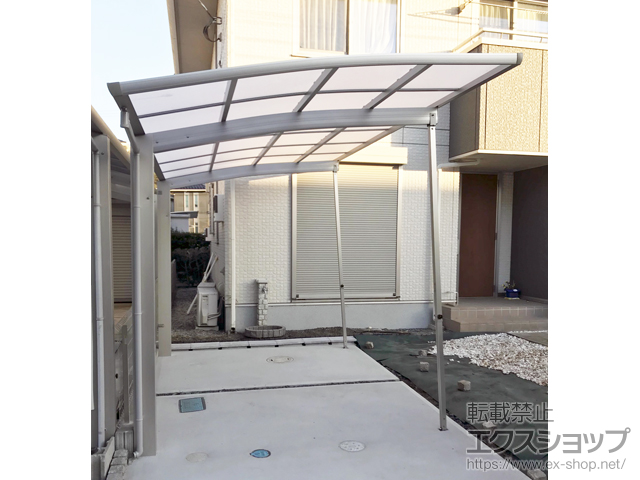 栃木県宇都宮市ののカーポート プレシオスポート 積雪〜20cm対応 施工例