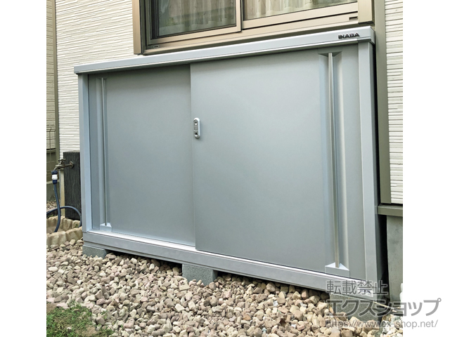 東京都小平市のの物置・屋外倉庫 シンプリー 一般型 1740×515×1103（MJX-175B-P） MJX-175B-P-FS 施工例