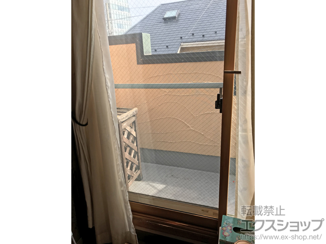 東京都渋谷区のの二重窓（内窓） インプラス ダストバリア仕様 開き窓 外観左吊元 施工例