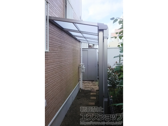 茨城県守谷市ののストックヤード スピーネストックヤードF型 パネルタイプ スクリーン仕様 積雪〜20cm対応 施工例