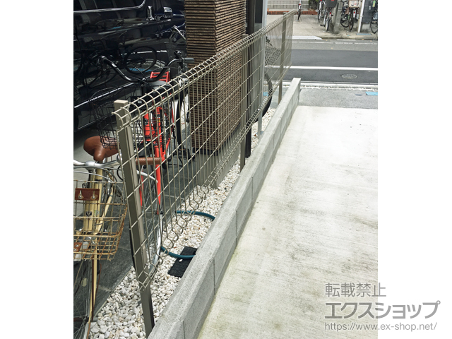 東京都荒川区ののフェンス・柵 ハイグリッドフェンスN8型 フリーポールタイプ 施工例