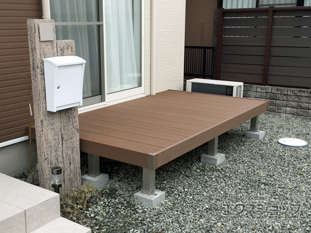 広島県府中市ののウッドデッキ リウッドデッキ 200 施工例