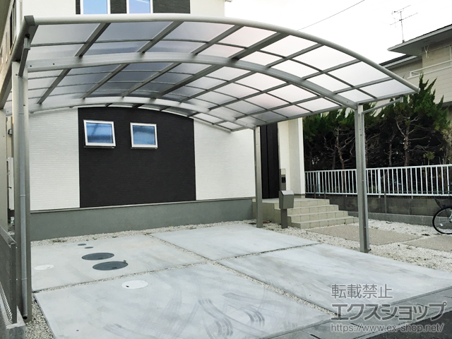 愛知県弥富市ののカーポート レイナツインポートグラン　積雪〜20cm対応 施工例
