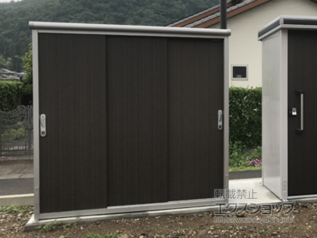 岐阜県加茂郡川辺町のの物置・屋外倉庫 エスモ 一般型 1950×750×1959 ESE-1907A-DW 施工例