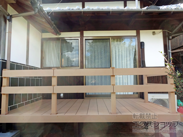 愛媛県八幡浜市ののウッドデッキ リウッドデッキ 200 施工例