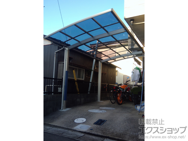 千葉県松戸市ののカーポート プレシオスポート 積雪〜20cm対応 施工例