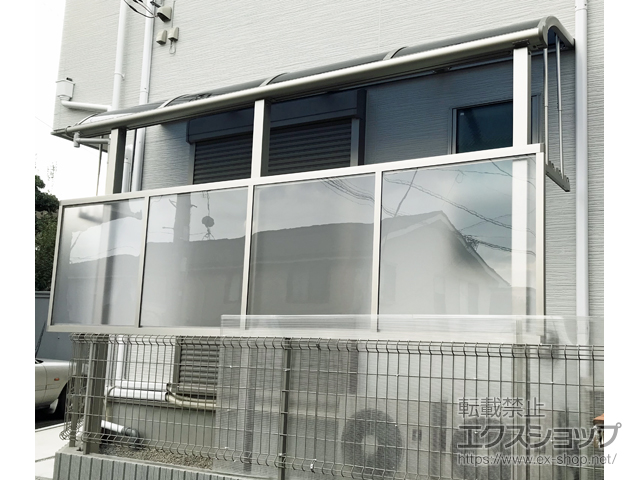 神奈川県川崎市ののテラス屋根 プレシオステラス R型 テラスタイプ 単体 積雪〜20cm対応 施工例