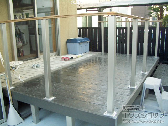 埼玉県春日部市ののウッドデッキ リウッドデッキ 200 施工例