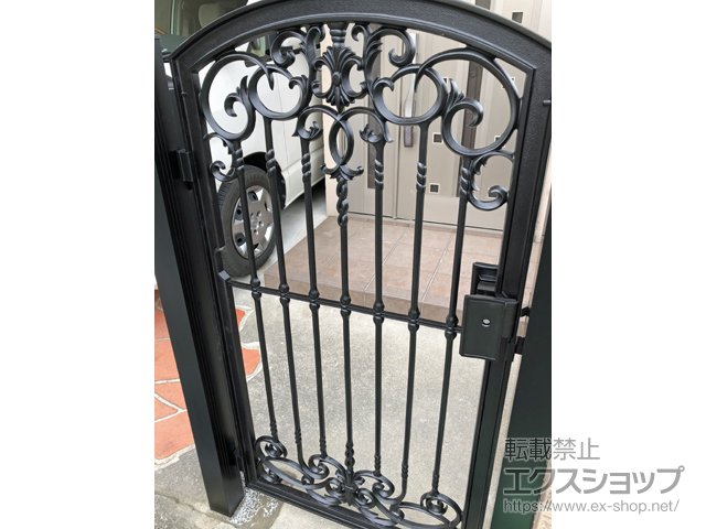 兵庫県尼崎市のの門扉 【特注】ラビロス4型 片開き 施工例