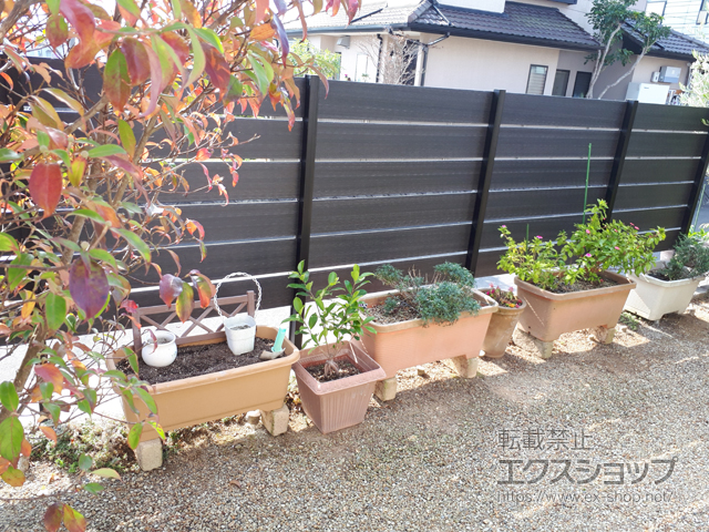 長崎県諫早市ののフェンス・柵 プラドフェンス ジョイントあり仕様 施工例