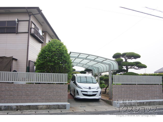 山口県宇部市ののフェンス・柵 シンプレオフェンスST1型 縦スリット 自由柱施工〈A〉 施工例