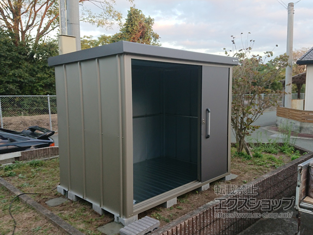 熊本県合志市のの物置・屋外倉庫 エスケーエイト SK8-100 一般型 2200×1600×1940 SK8-100-GK 施工例