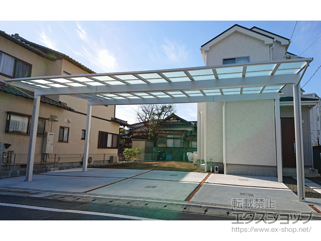 静岡県沼津市ののカーポート エフルージュ トリプル 積雪〜20cm対応 施工例