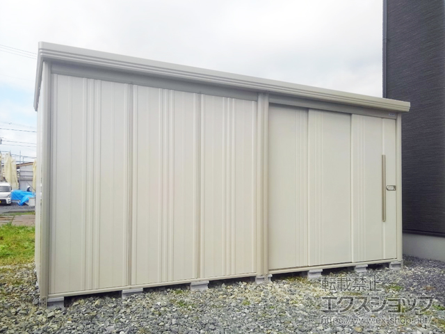 岩手県奥州市のの物置・屋外倉庫 Mr.ストックマンダンディ 多雪型 結露減少型 4415×1922×2110（ND-SZ4419） ND-SZ4419-W 施工例