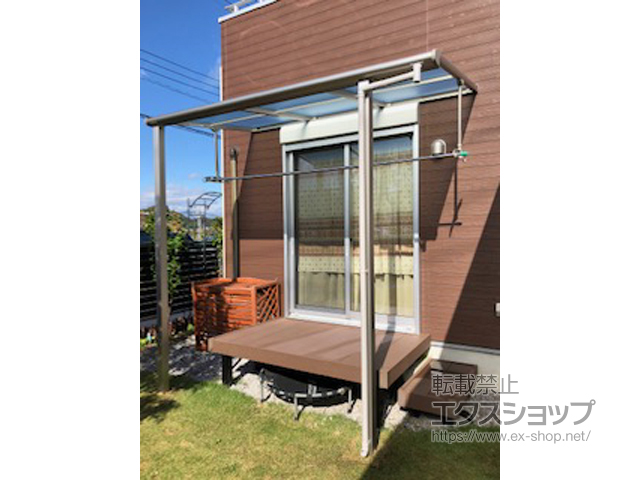 東京都八王子市ののテラス屋根 ヴェクターテラス F型 テラスタイプ 単体 積雪〜20cm対応 施工例