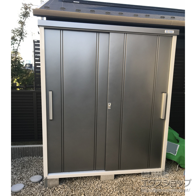 岐阜県岐阜市のの物置・屋外倉庫 クール COOL-1790 一般型 1700×900×1937 COOL-1790-GM 施工例