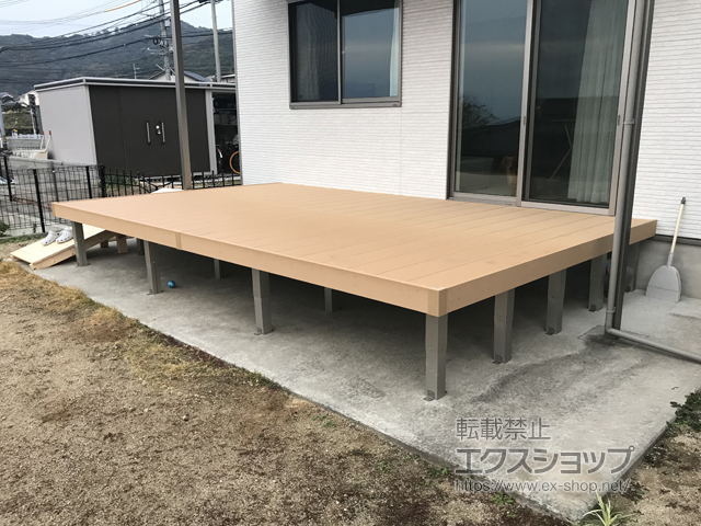 大分県速見郡日出町ののウッドデッキ リウッドデッキ 200 施工例
