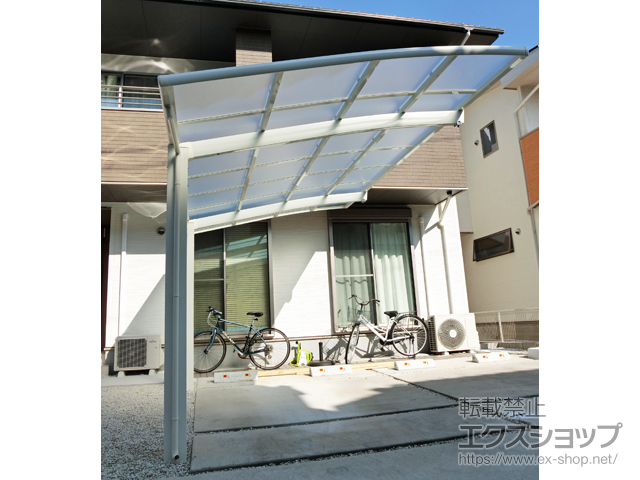 愛知県一宮市ののカーポート ネスカR (ラウンドスタイル) 積雪〜20cm対応 施工例