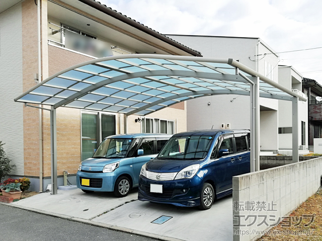 広島県尾道市ののカーポート レイナツインポートグラン　積雪〜20cm対応 施工例