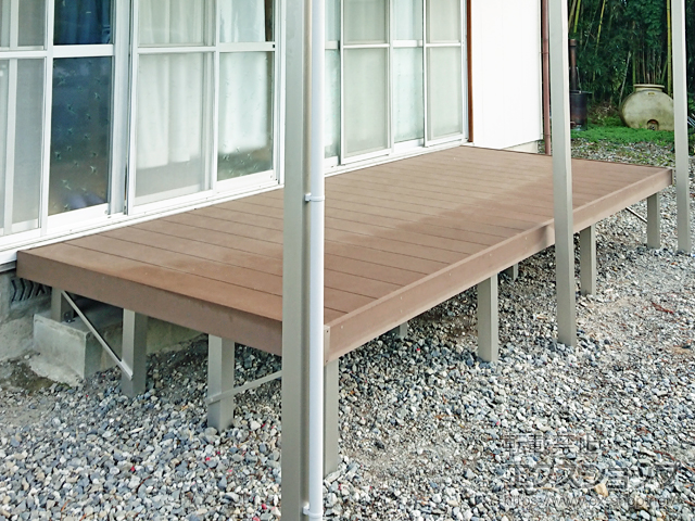 宮崎県西臼杵郡五ヶ瀬町ののウッドデッキ リウッドデッキ 200 施工例