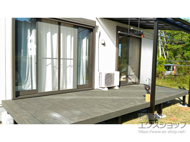 埼玉県日高市ののウッドデッキ リウッドデッキ 200 施工例