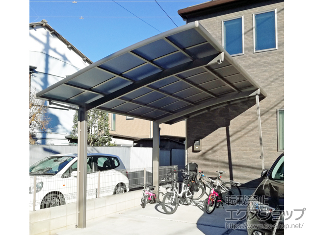 埼玉県さいたま市ののカーポート ネスカR (ラウンドスタイル) 積雪〜20cm対応 施工例