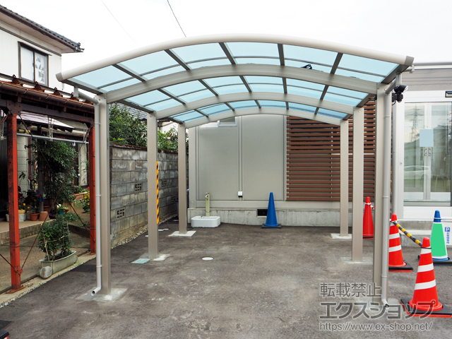 新潟県新潟市ののカーポート レイナワンポートグラン50 積雪50cm対応 施工例