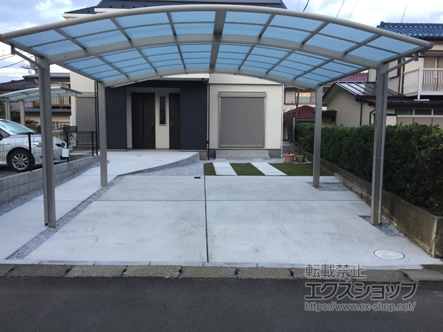 神奈川県藤沢市ののカーポート レイナツインポートグラン　積雪〜20cm対応 施工例