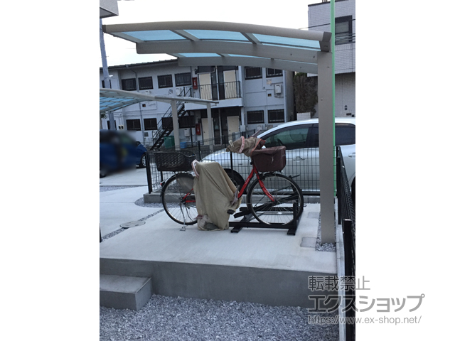神奈川県藤沢市ののサイクルポート・駐輪場 レイナポートグランミニ 積雪〜20cm対応 施工例