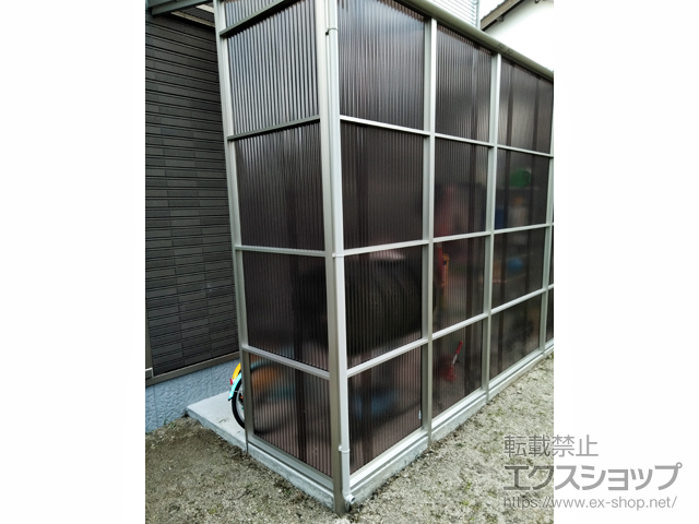 島根県出雲市ののストックヤード ストックヤードII 積雪50cm対応 両袖タイプ 施工例