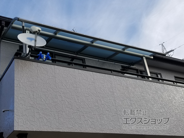 千葉県千葉市ののバルコニー・ベランダ屋根 ヴェクターテラス R型 屋根タイプ 単体 積雪〜20cm対応 施工例
