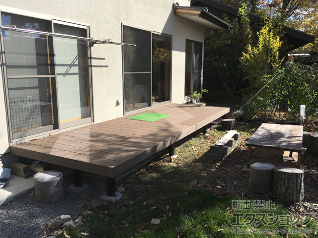 長野県東御市ののウッドデッキ リウッドデッキ 200 施工例