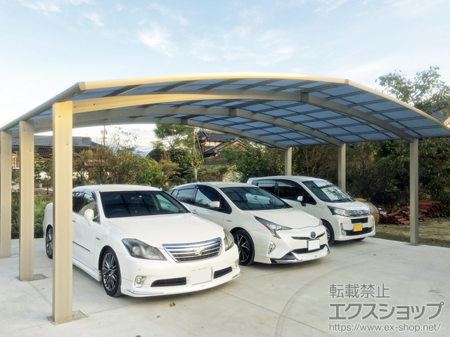 佐賀県武雄市ののカーポート レイナトリプルポートグラン　積雪〜20cm対応 施工例