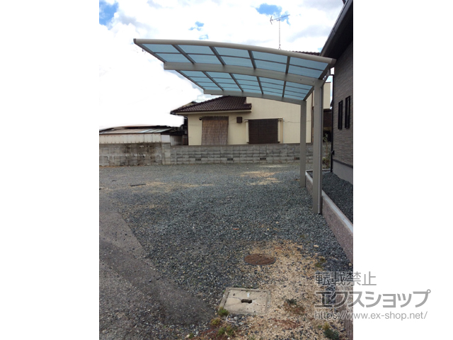 岡山県岡山市ののカーポート レイナポートグラン　積雪〜20cm対応 施工例