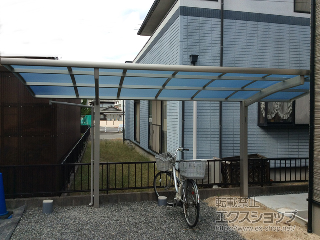 岡山県岡山市ののサイクルポート・駐輪場 レイナポートグランミニ 積雪〜20cm対応 施工例