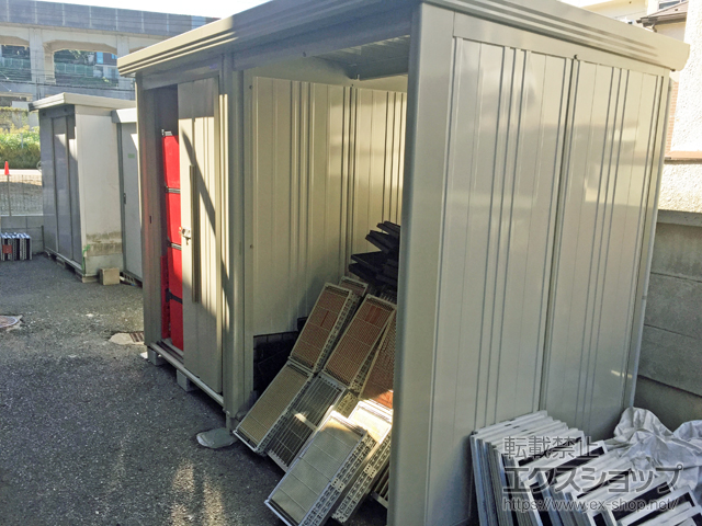 東京都北区のの物置・屋外倉庫 Mr.ストックマン プラスアルファ 一般型 3015×1590×2110（TP-3015） TP-3015-W 施工例