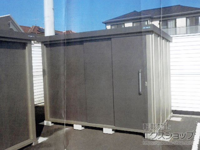 岡山県総社市のの物置・屋外倉庫 エスケーエイト SK8-130 一般型 2600×1600×1940 SK8-130-GK 施工例