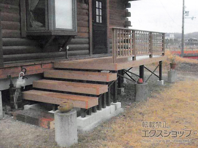 兵庫県加東市ののウッドデッキ 樹ら楽ステージ 施工例