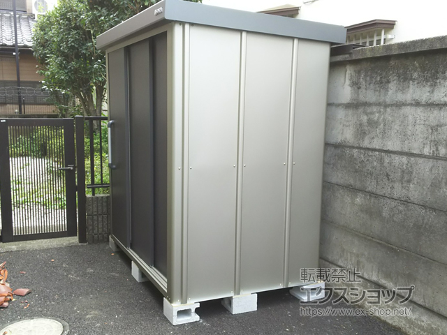 東京都三鷹市のの物置・屋外倉庫 エスケーエイト SK8-70 一般型 1800×1200×1940 SK8-70-GK 施工例