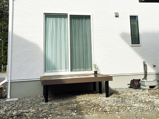 長野県須坂市ののウッドデッキ マージウッドデッキ 施工例