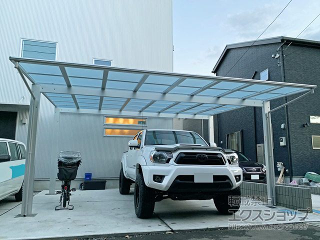 東京都調布市ののカーポート エフルージュ ツイン 積雪〜20cm対応 施工例