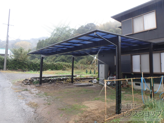 静岡県静岡市ののカーポート エフルージュ トリプル 積雪〜20cm対応 施工例