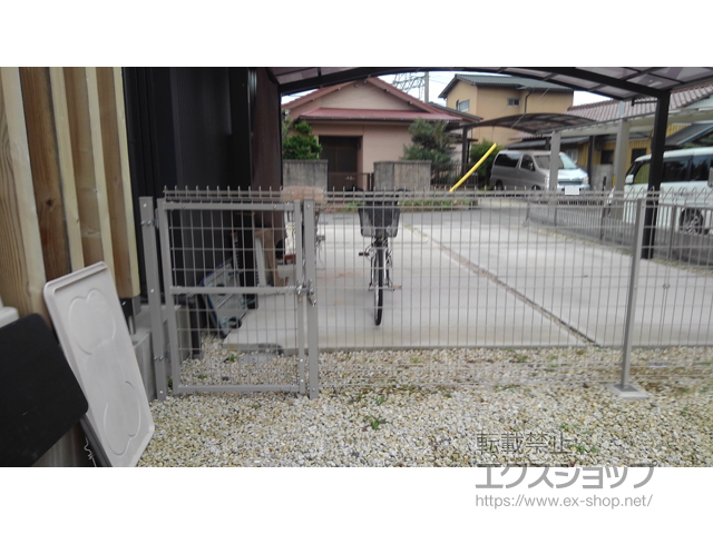 三重県津市ののフェンス・柵 メッシュフェンス G10 自由柱 施工例