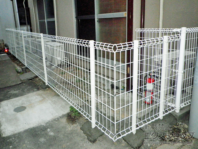 東京都中央区ののフェンス・柵 ハイグリッドフェンスUF8型 フリーポールタイプ 施工例