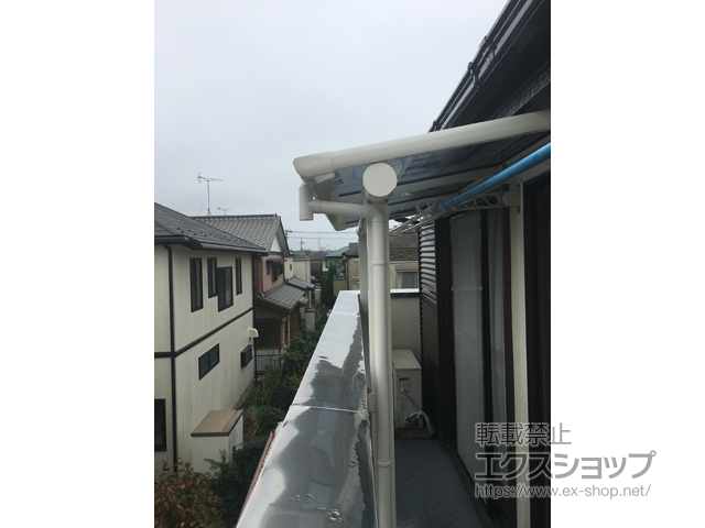 千葉県八千代市ののバルコニー・ベランダ屋根 ヴェクターテラス F型 屋根タイプ 単体 積雪〜20cm対応 施工例