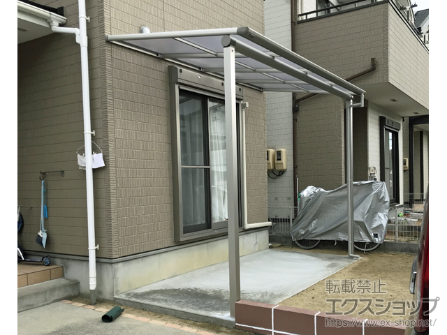 岐阜県岐阜市ののテラス屋根 ヴェクターテラス F型 テラスタイプ 単体 積雪〜20cm対応 施工例