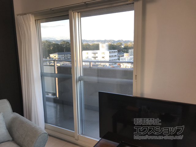 兵庫県伊丹市のの二重窓（内窓） インプラス ダストバリア仕様 引違い窓 変則2枚建 施工例