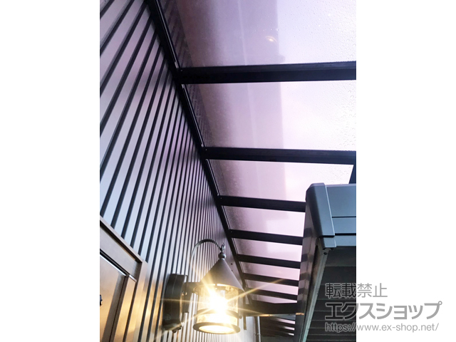 岐阜県郡上市ののバルコニー・ベランダ屋根 ヴェクターテラス F型 1500 ルーフタイプ 単体 積雪〜50cm対応 施工例