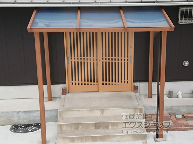 兵庫県三田市ののテラス屋根 ナチュレ テラスタイプ/壁寄せ納まり 単体 積雪〜20cm対応 施工例